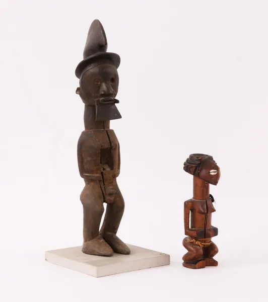 Skulpturer 2st, Afrika, bl.a. Kongo