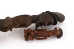 Skulpturer 2st, Afrika, bl.a. Kongo
