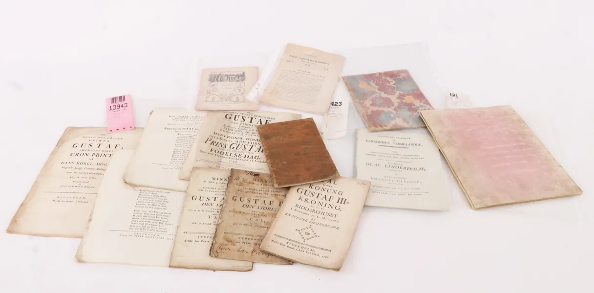 Parti protokoll, m.m. flertalet 1700-tal