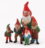 Tomtefigurer 5st, bl.a. tidigt 1900-tal