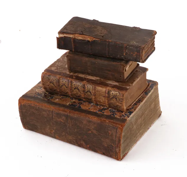 Antika böcker 4 delar, bl.a. 1741
