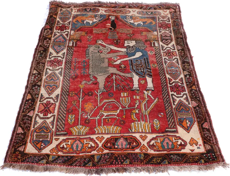 Handknuten matta, orientalisk
