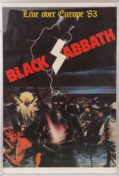 Konsertaffisch, Black Sabbath, 1983