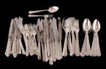 Bestickservisdelar, "Chippendale", nysilver, GAB