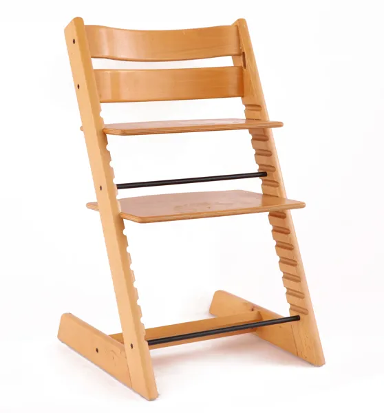 Barnstol, "Tripp-trapp", Stokke