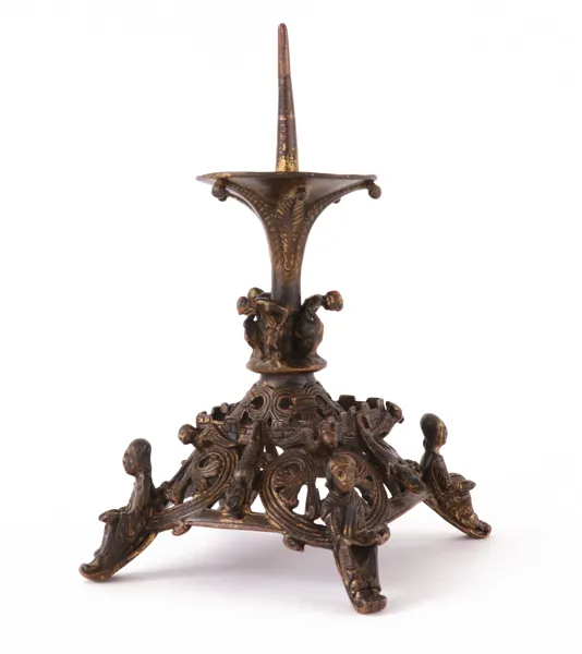 Ljusstake, gotisk stil, Tyskland, troligen 1800-tal