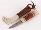Kniv med slida, monogramsignerad AA