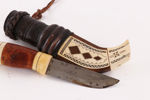 Kniv med slida, monogramsignerad AA