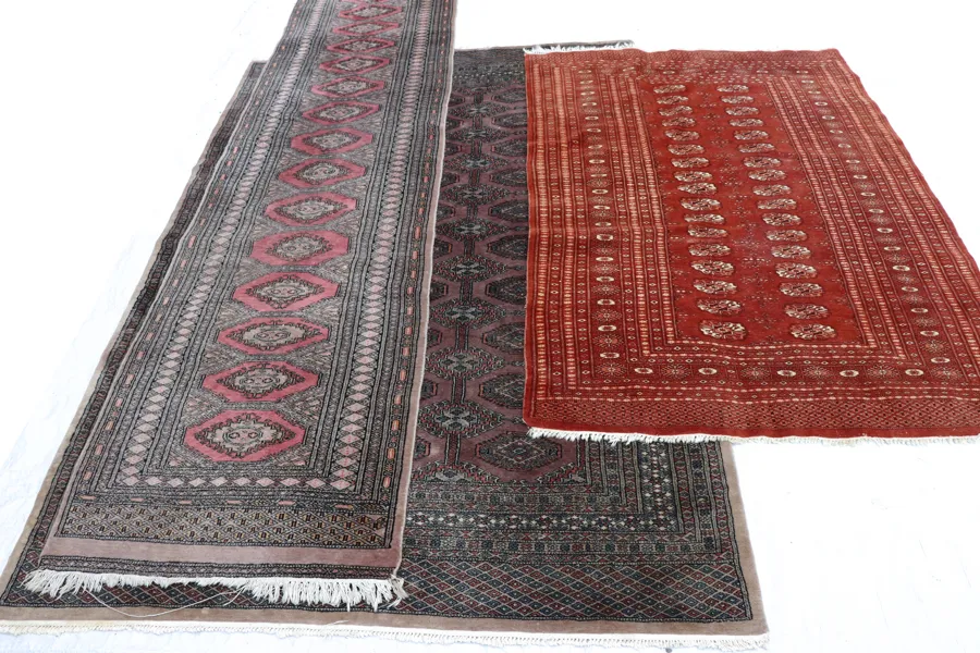 Handknutna mattor 3st, orientaliska