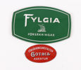 Emaljerade skyltar 2st, Gothia samt Fylgia