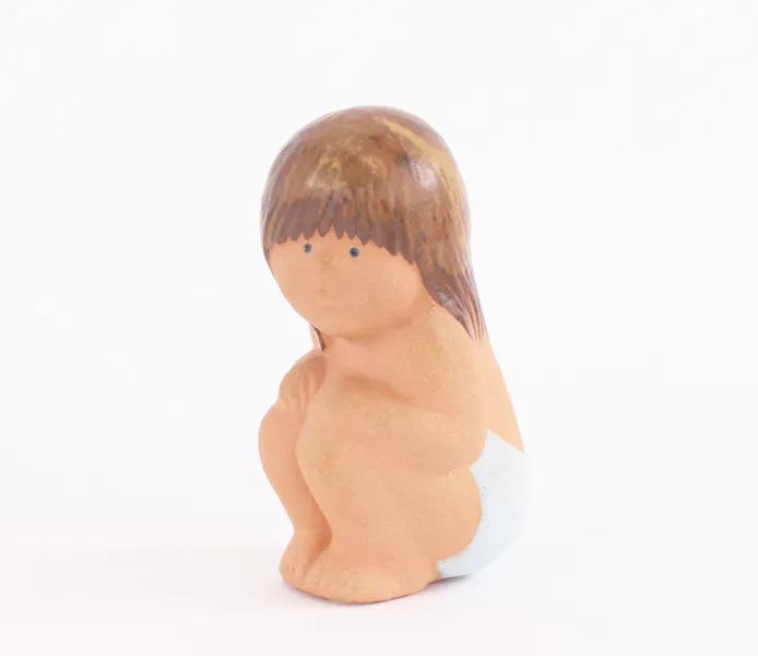 Figurin, "Badflickan", Lisa Larson för Rörstrand