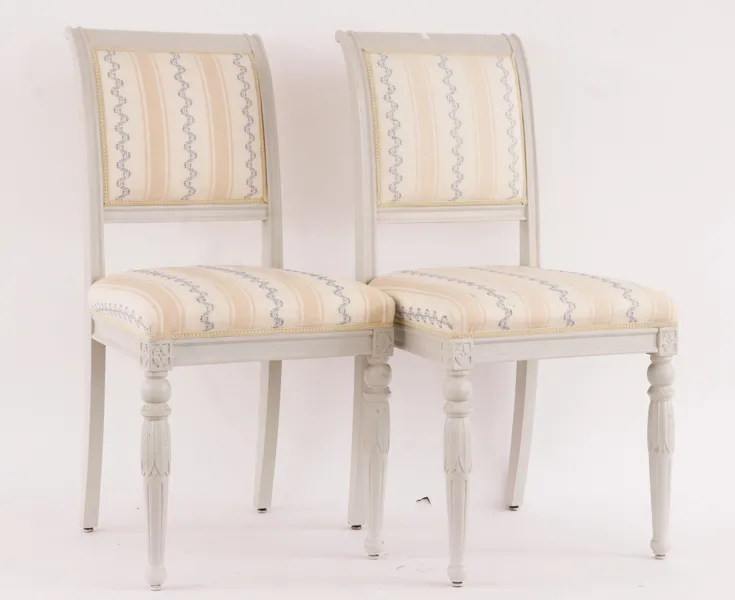Stolar ett par, sengustaviansk stil, 1800-tal