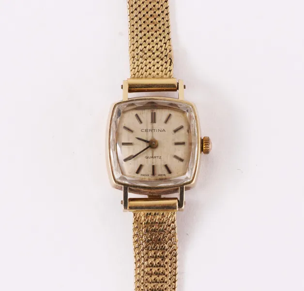 Damarmbandsur i 14k, Certina