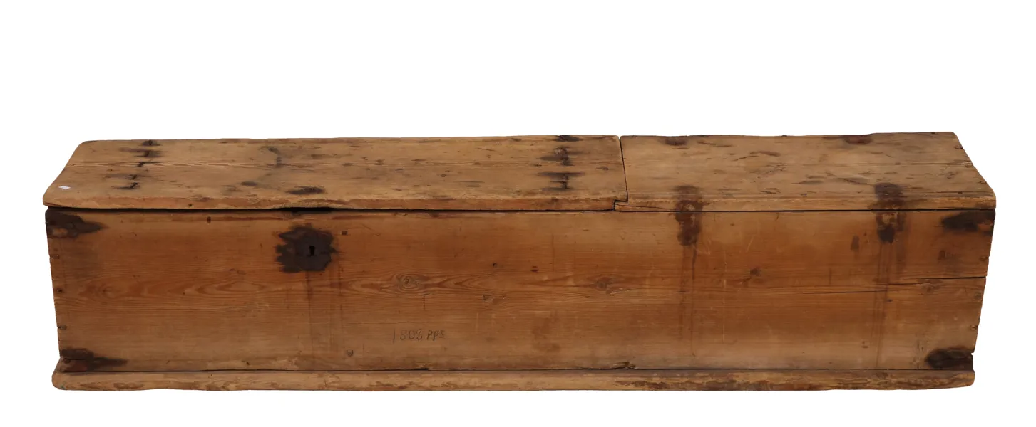 Fållbänk, allmoge, daterad 1808