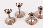 Ljusstakar 2 par, silver, 1900-tal
