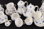Te- och kaffeservisdelar, "Blå blom", Gustavsberg