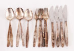 Bestick 14 delar, silver, 1900-talets andra hälft