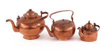 Kaffekannor 3st, 1800-tal