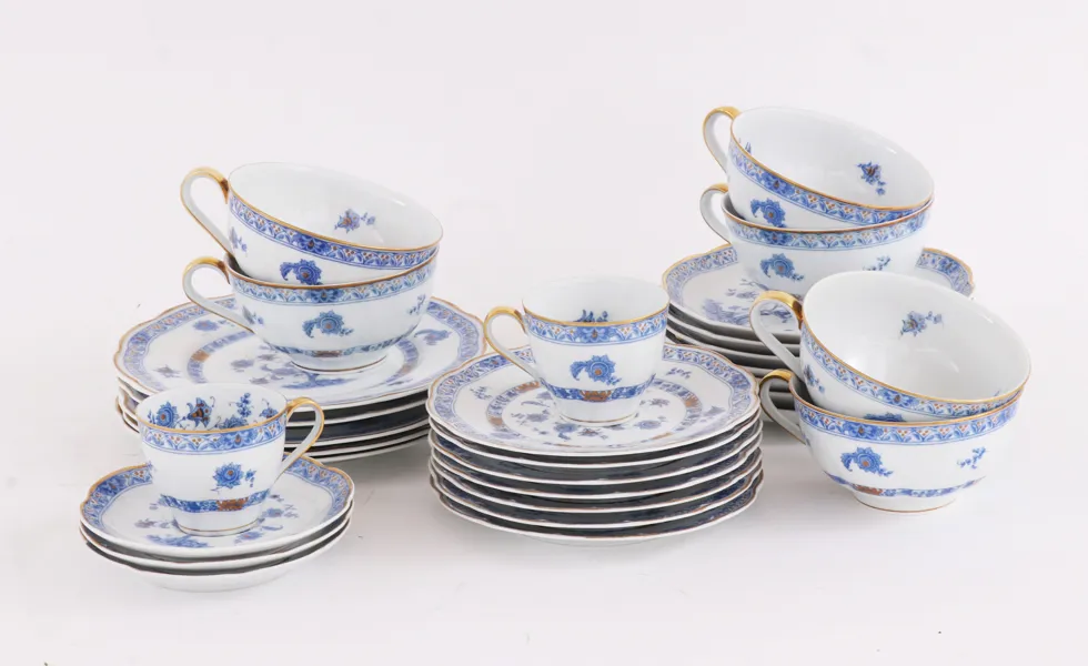 Te- och kaffeservisdelar, Haviland, Limoges, Frankrike