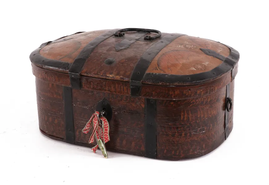 Färdskrin, allmoge, 1800-tal