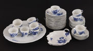 Kaffeservis, "Blå blomster", Royal Copenhagen, Danmark