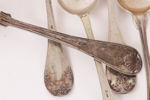 Matskedar 23st, silver, 1800-tal