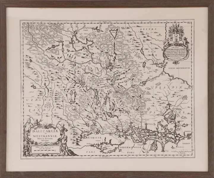 Karta över Dalarna/Västmanland, 1900-tal