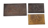 Plaketter 3st, silver, 1900-talets första hälft