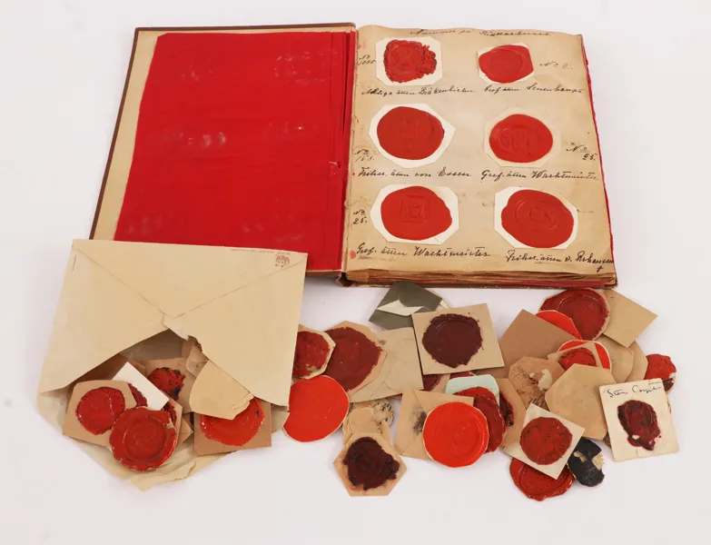 Samling antika lacksigill