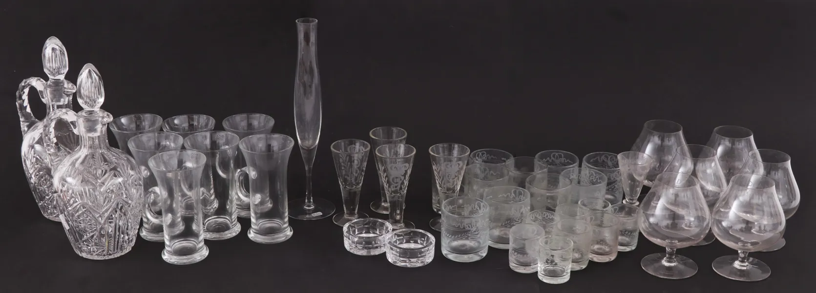 Parti glas och kristall