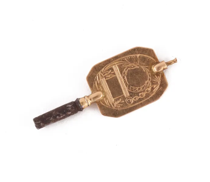 Fickursnyckel i 18k, 1800-tal