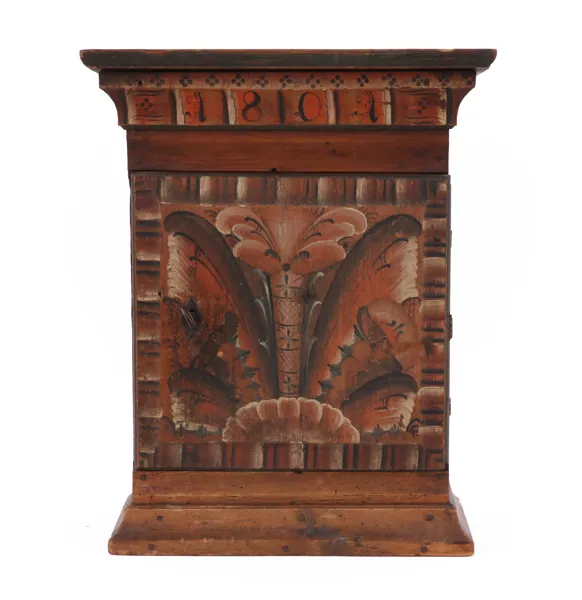 Väggskåp, allmoge, Dalarna, daterat 1801
