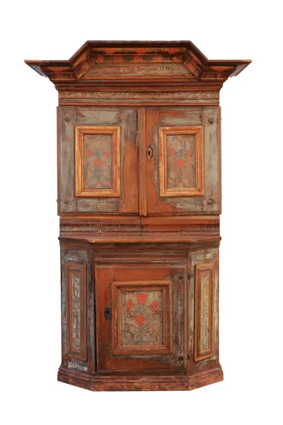 Skänkskåp, allmoge, daterat 1774