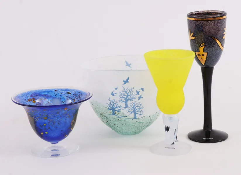 Konstglas 4 delar, Kosta Boda