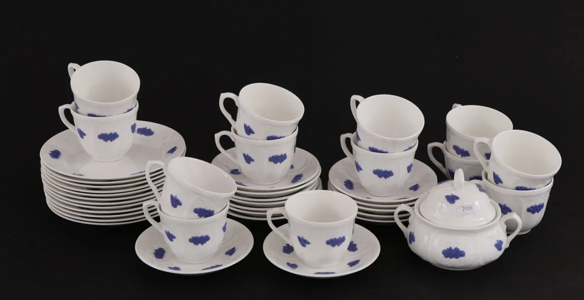Kaffeservis, "Blå blom", Old Gustavsberg