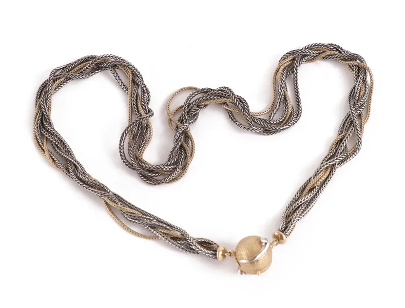 Halsband, Ole Lynggaard, Danmark, 18k och oxiderat silver