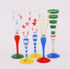 Champagneglas 5st, "Clown", Ann Nilsson för Orrefors