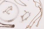 Parti hals- och armband i silver