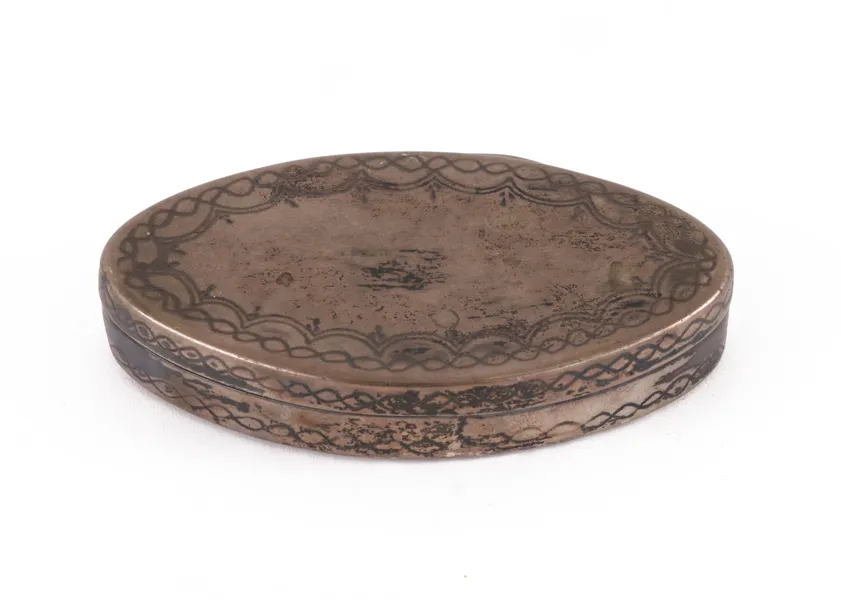 Snusdosa i silver, 1800-tal