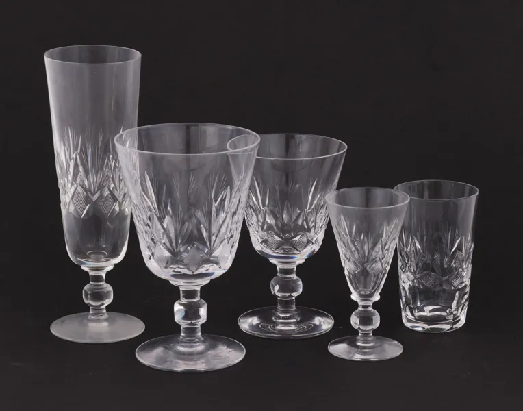 Glasservisdelar, 1900-talets andra hälft