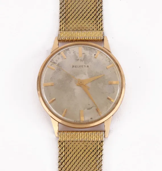 Herrarmbandsur i 14k, Helvetia
