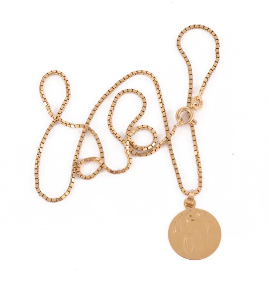 Halsband med hänge, 18k