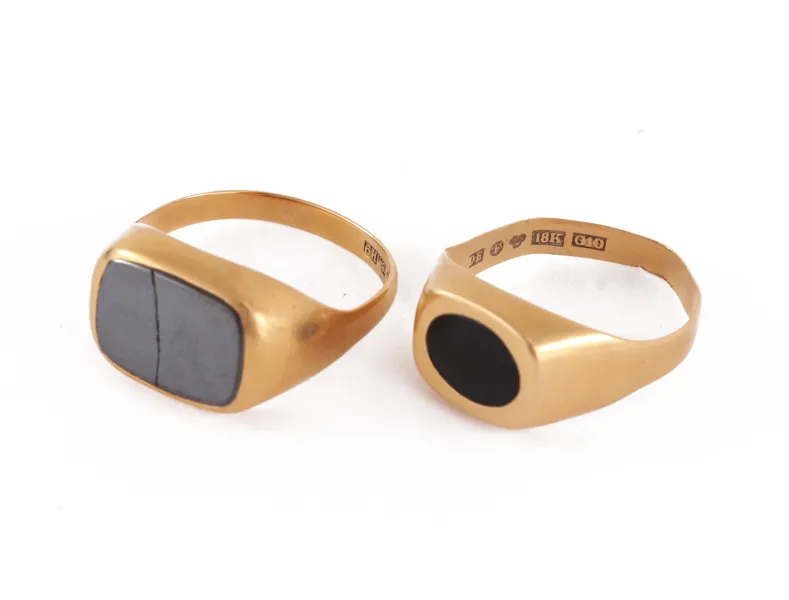 Klackringar 2st, 18k