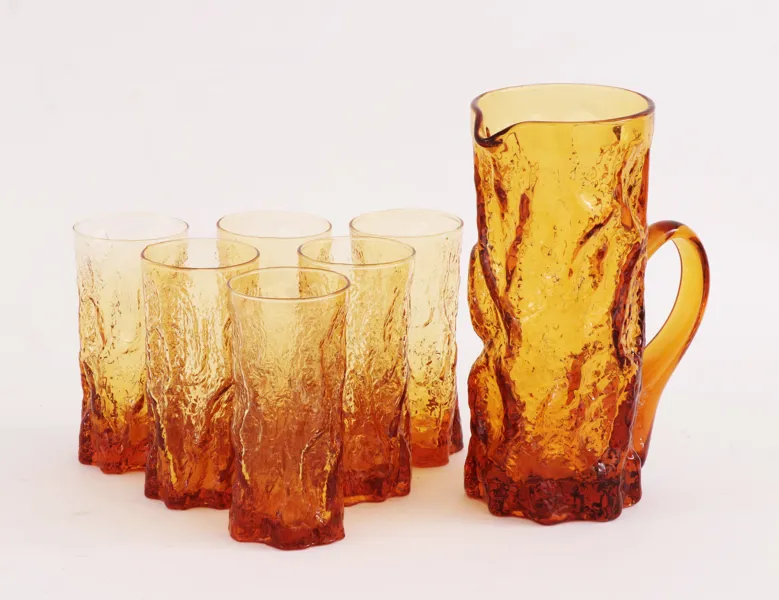 Tillbringare med 6st glas, 1960/70-tal