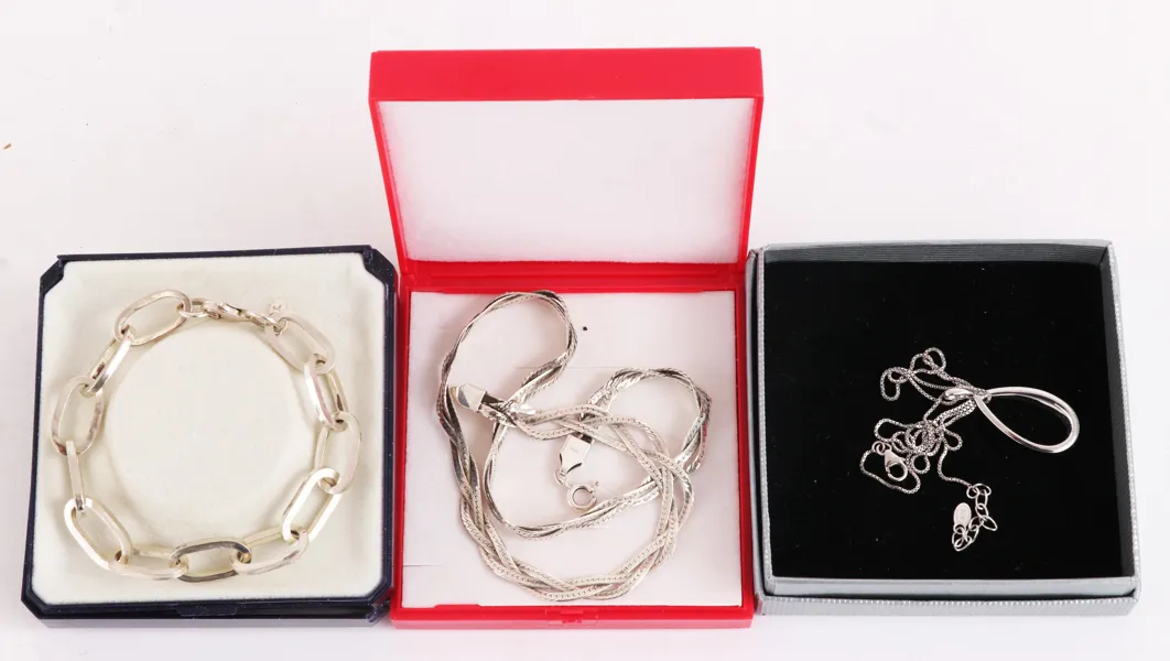Smycken 3 delar, sterlingsilver
