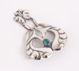 Brosch i silver, jugend, 1900-talets början