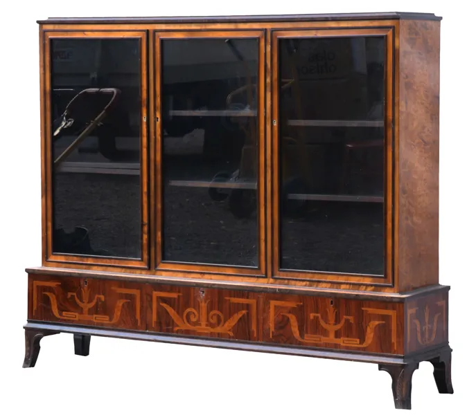 Vitrinskåp, art deco, tillskrivet Eric Chambert, 1920/30-tal