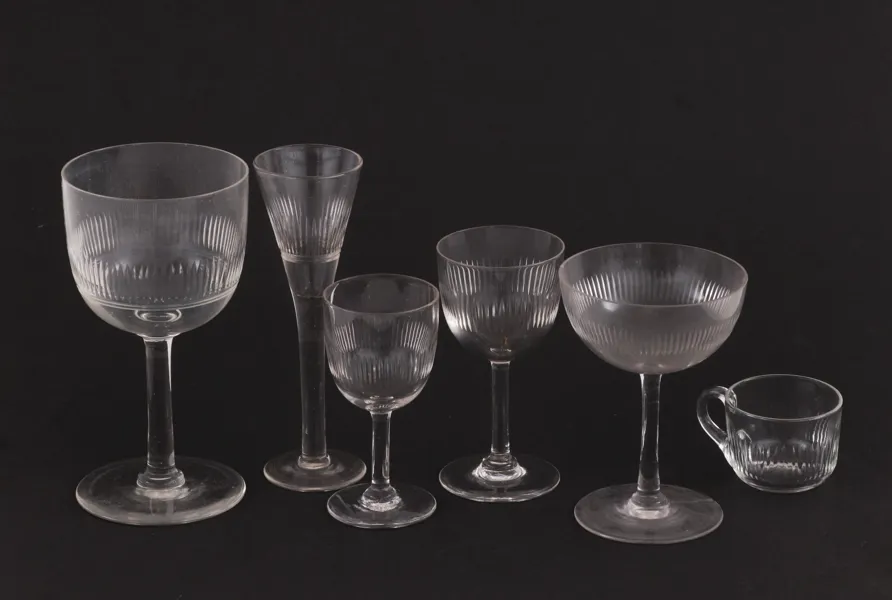 Glasservisdelar, 1900-talets första hälft