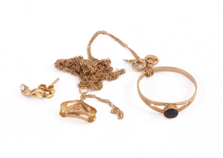 Parti smycken, 18k