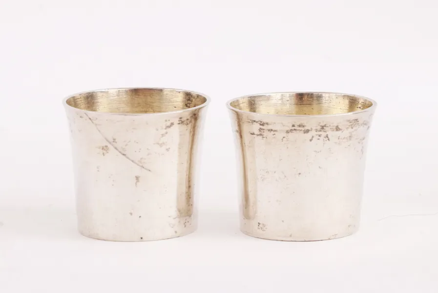 Supkoppar ett par, silver, 1808